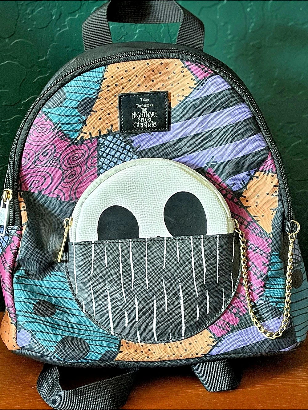 The Nightmare Before Christmas Character Backpack in Black & Multicolor Like New